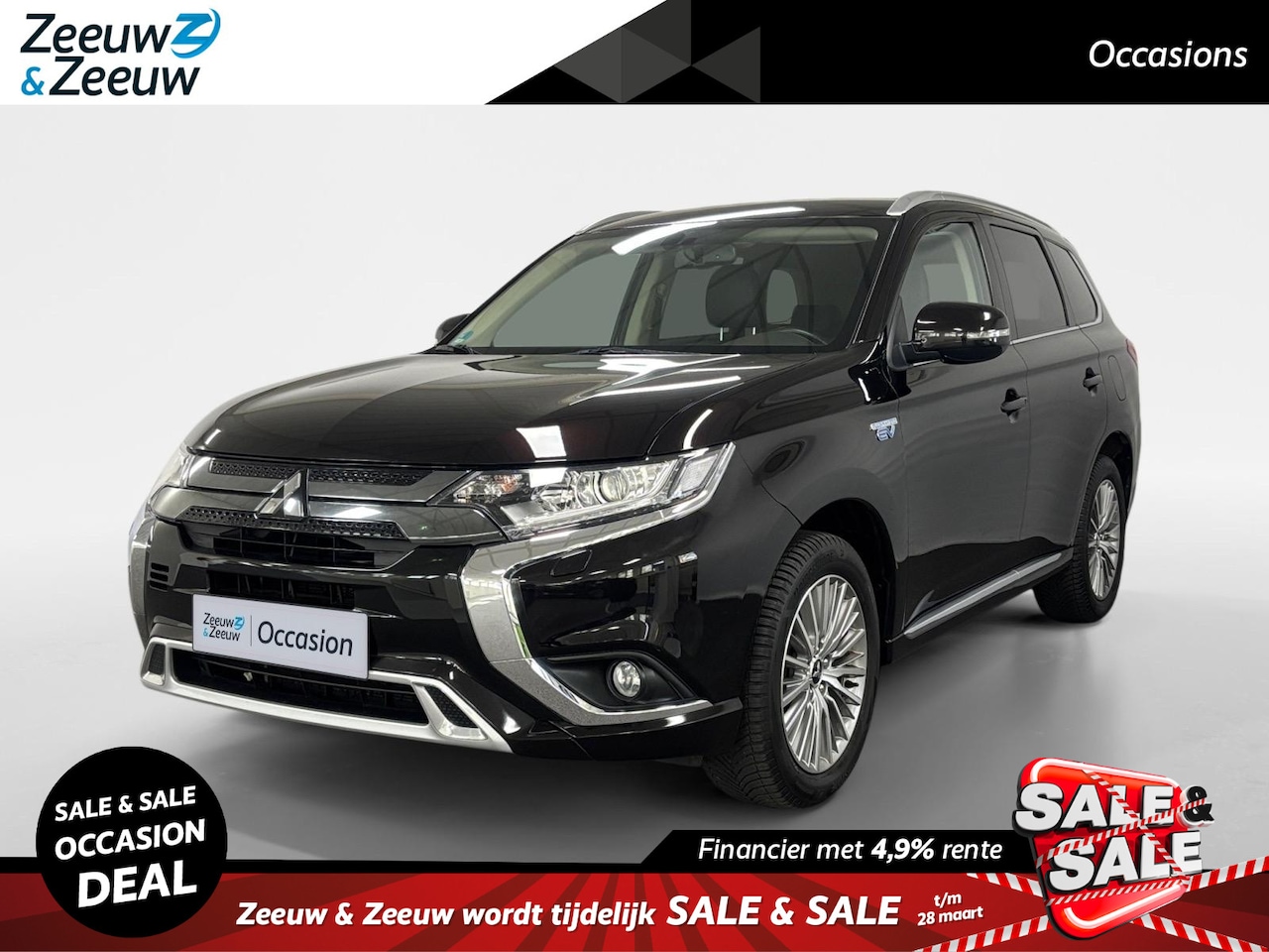 Mitsubishi Outlander - 2.4 PHEV Intense+ AUTOMAAT NAVI AIRCO CAMERA CRUISE CONTROLE LM VELGEN ELECTRISCHE STOELEN - AutoWereld.nl