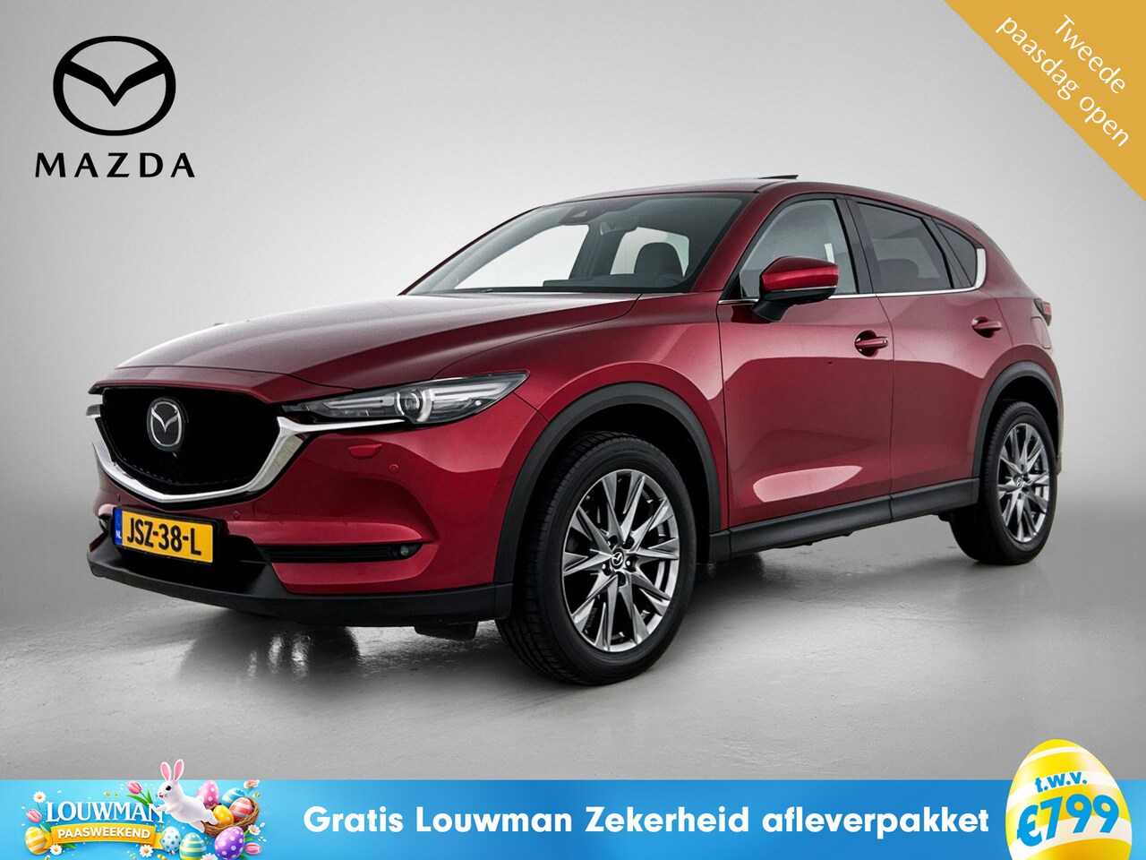 Mazda CX-5 - 2.5 4WD SkyActiv-G 194 Signature Navgatie| Leder | Trekhaak | Elektrische achterklep | Bos - AutoWereld.nl