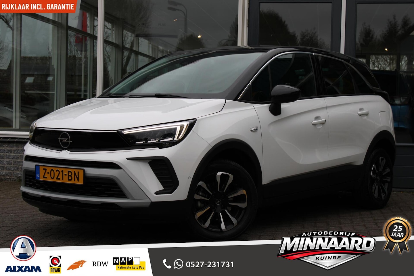 Opel Crossland - 1.2 Turbo Elegance Automaat|Navi|LED|Carplay|Stoel|Stuur|verwarming|Camera| - AutoWereld.nl