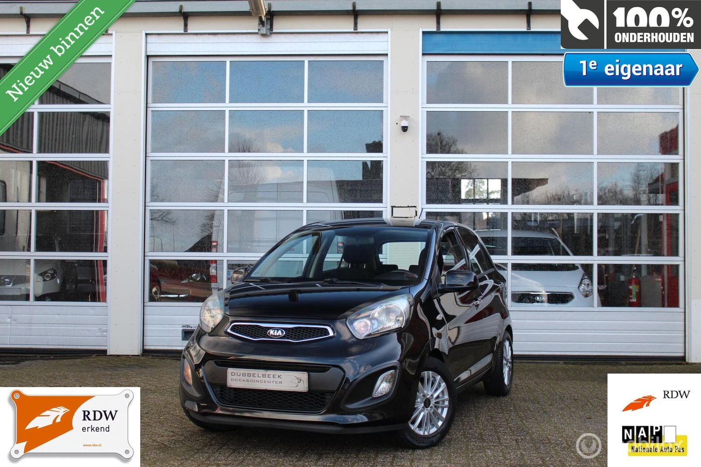 Kia Picanto - 1.0-12V 5-DEURS CVVT X-Treme Airconditioning Centrale Deurvergr. Elek.Ramen V+A Elek.Spieg - AutoWereld.nl