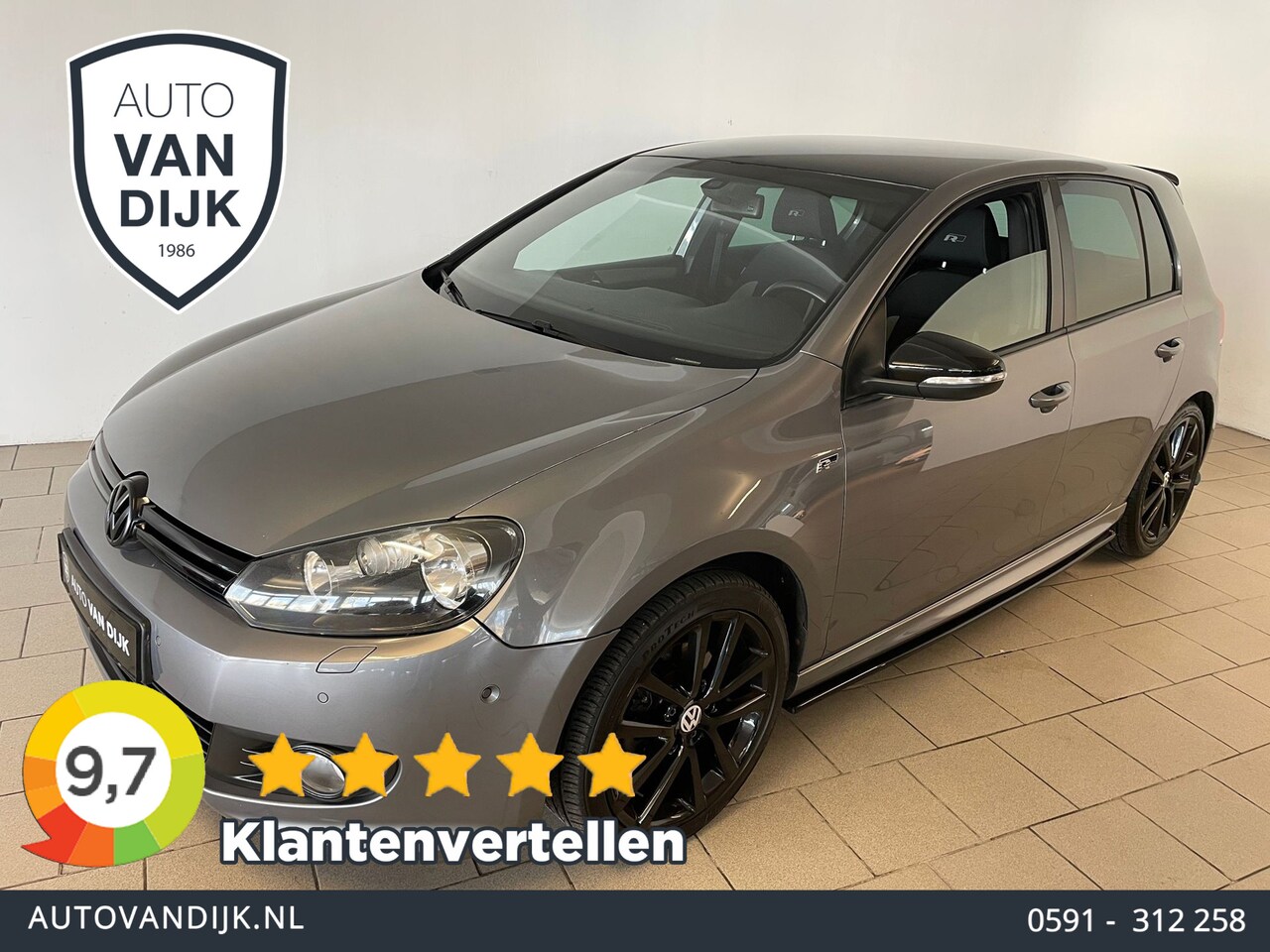 Volkswagen Golf - 1.4 TSI R-Line AIRCO STOELVERW ZWART DAK SPORTUITLAAT SCHERM ELEK RAMEN CENT VERG MAXTON S - AutoWereld.nl