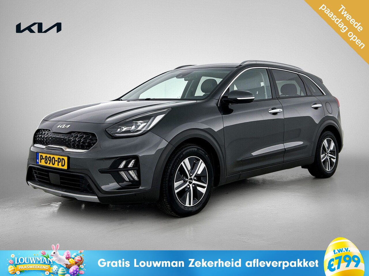 Kia Niro - 1.6 GDi Hybrid DynamicPlusLine | Automaat | lederen bekleding | digital dashboard Kia-paas - AutoWereld.nl