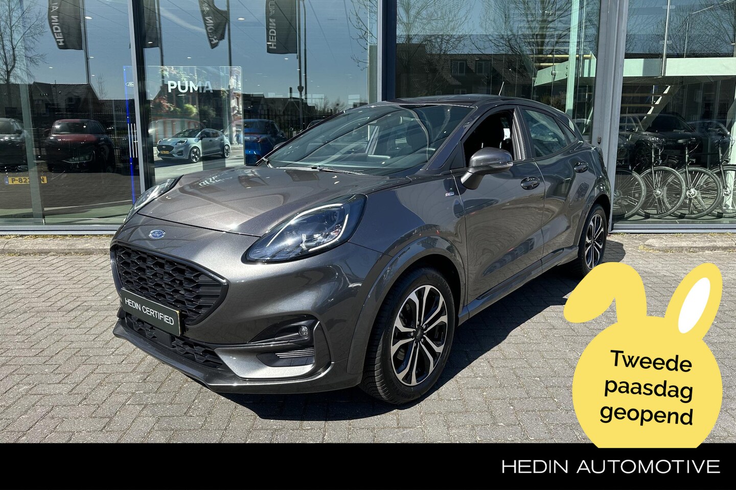 Ford Puma - 1.0 EcoBoost Hybrid ST-Line | Stoel, stuur & voorruitverwarming | All-seasons | Apple Carp - AutoWereld.nl