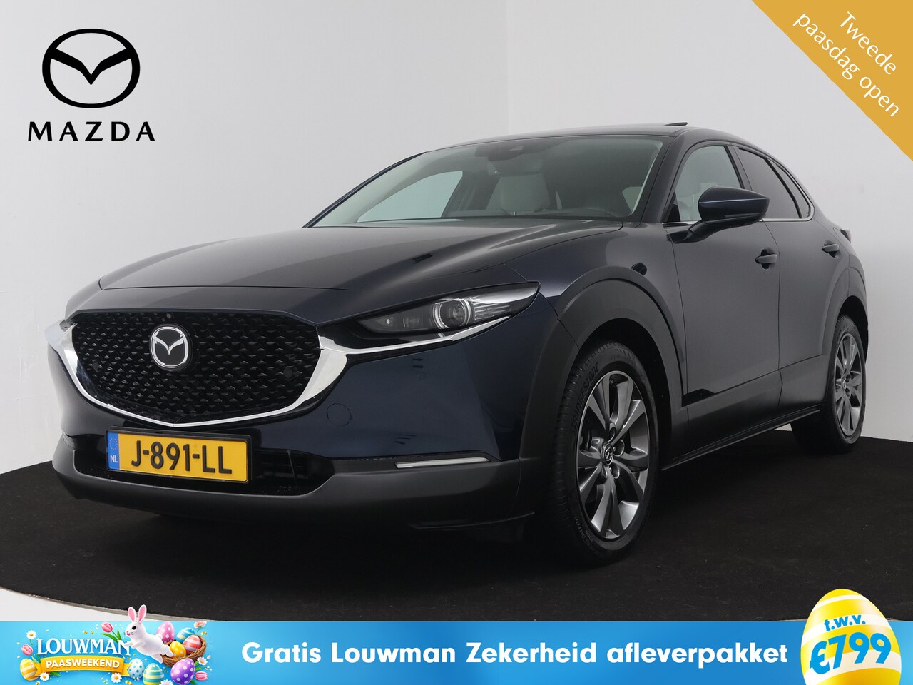 Mazda CX-30 - 2.0 e-SkyActiv-X M Hybrid Luxury | Trekhaak | Schuifdak | 360 Camera | Mazda-paasweekend - AutoWereld.nl
