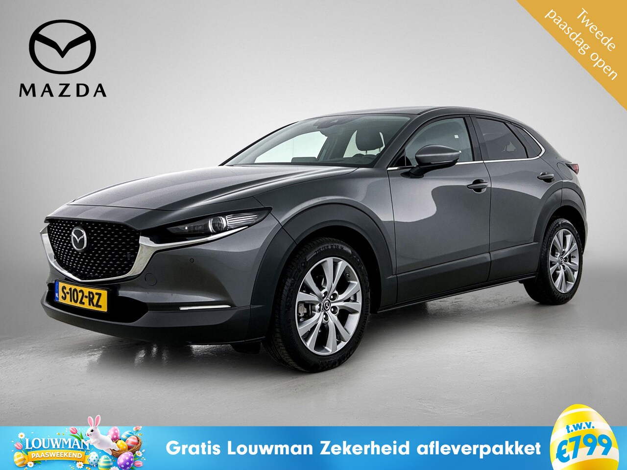 Mazda CX-30 - 2.0 e-SkyActiv-G M Hybrid Luxury / Leder int. / Bose sound / Camera / Adaptive cruise Mazd - AutoWereld.nl