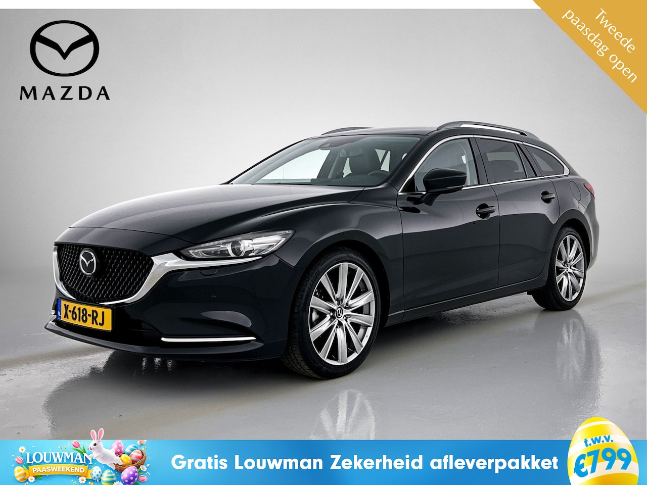 Mazda 6 Sportbreak - 2.0 SkyActiv-G 165 Exclusive-Line | Bose | Leder | Elec. stoelen | ACC | Mazda-paasweekend - AutoWereld.nl