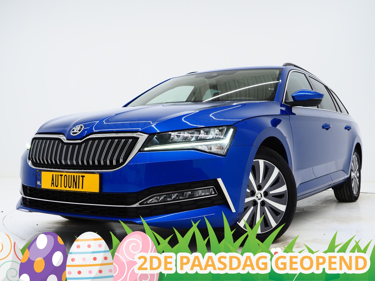 Skoda Superb Combi - 1.4 TSI iV 218PK | Panoramadak | Virtual | Adaptive Cruise | Stoelverwarming | DAB | PDC | - AutoWereld.nl