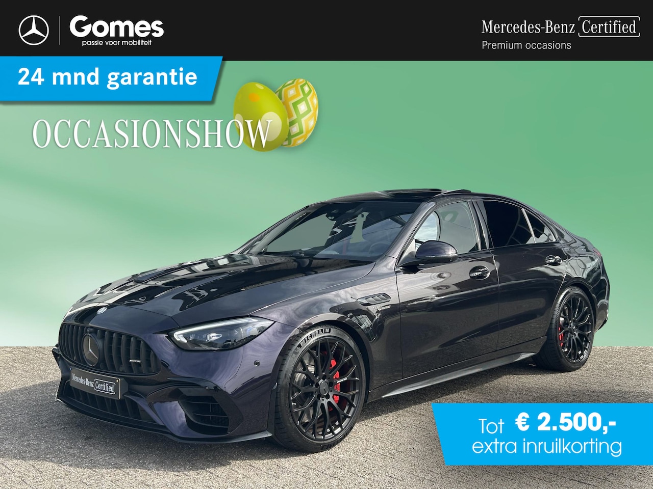 Mercedes-Benz C-klasse - AMG 63 S E Performance | Nappa Leder | Panoramadak | Burmester 3D - AutoWereld.nl