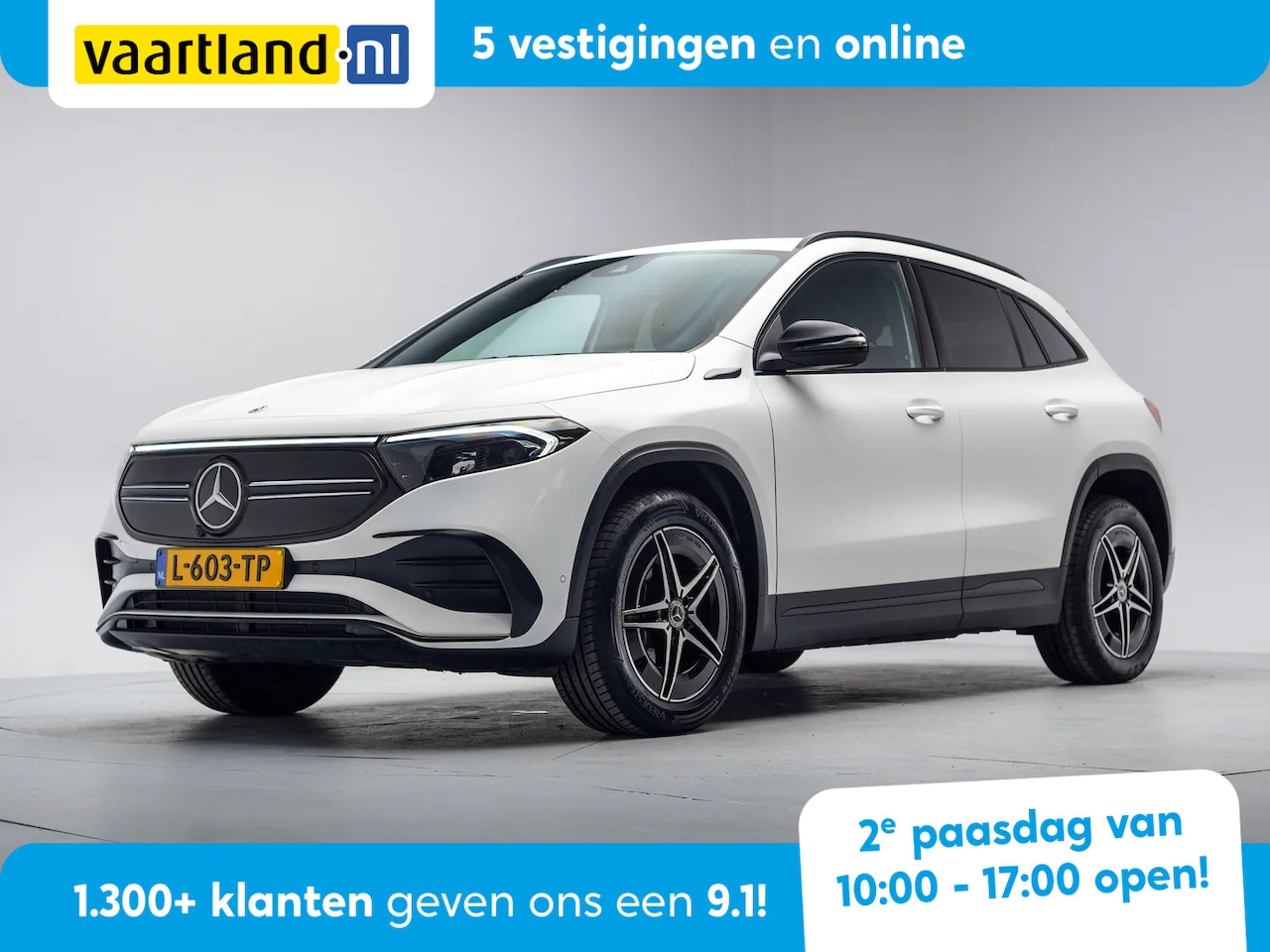 Mercedes-Benz EQA - 250 AMG Business Solution 67kWh 3 fase [ LED Navi Stoelverwarming Camera Leder/Alcantara ] - AutoWereld.nl