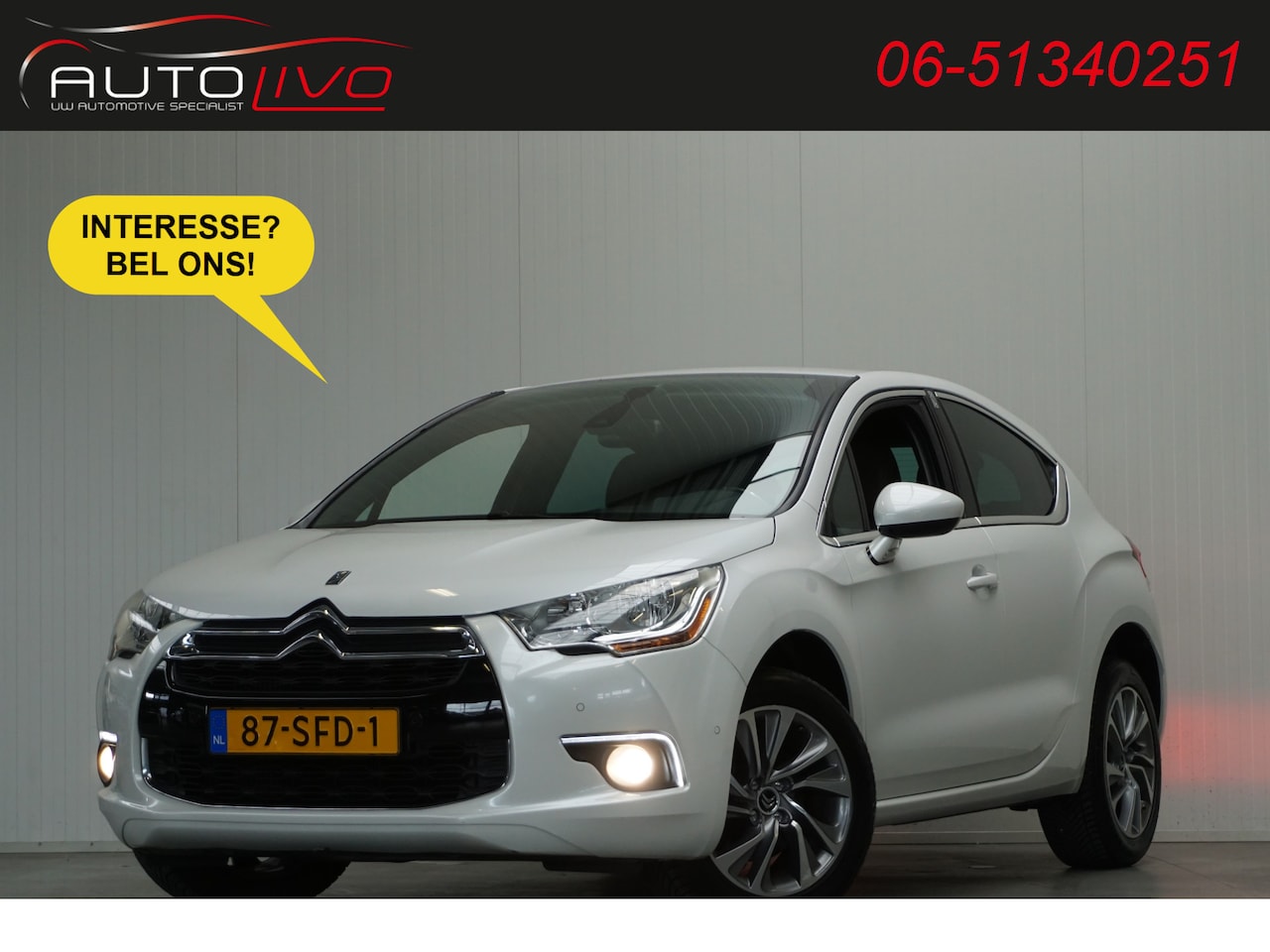 Citroën DS4 - 1.6 THP So Chic AUTOMAAT! H. LEER MASSAGE NAVI CLIMA PDC etc. - AutoWereld.nl