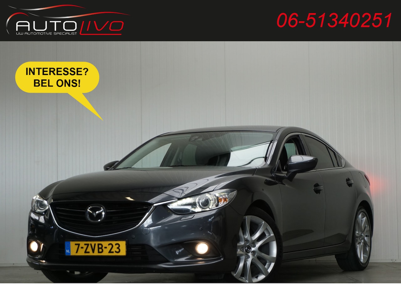 Mazda 6 - 2.2D GT-M NL AUTO! 150 PK! LEER BOSE XENON NAVI CLIMA CAMERA PDC etc. - AutoWereld.nl