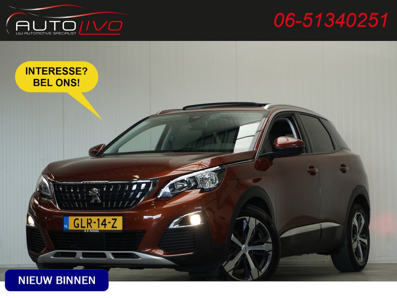 Peugeot 3008 - 1.2 PureTech Première AUTOMAAT! PANO H.LEER CLIMA CAMERA PDC etc. - AutoWereld.nl