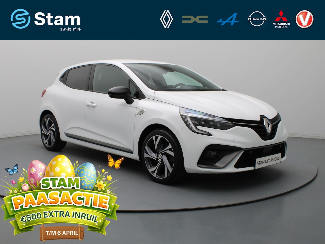 Renault Clio - 1.6 E-Tech Hybrid R.S. Line 140pk Camera | Cruise | Navi | Parkeersens. v+a | Stoelverw. - AutoWereld.nl