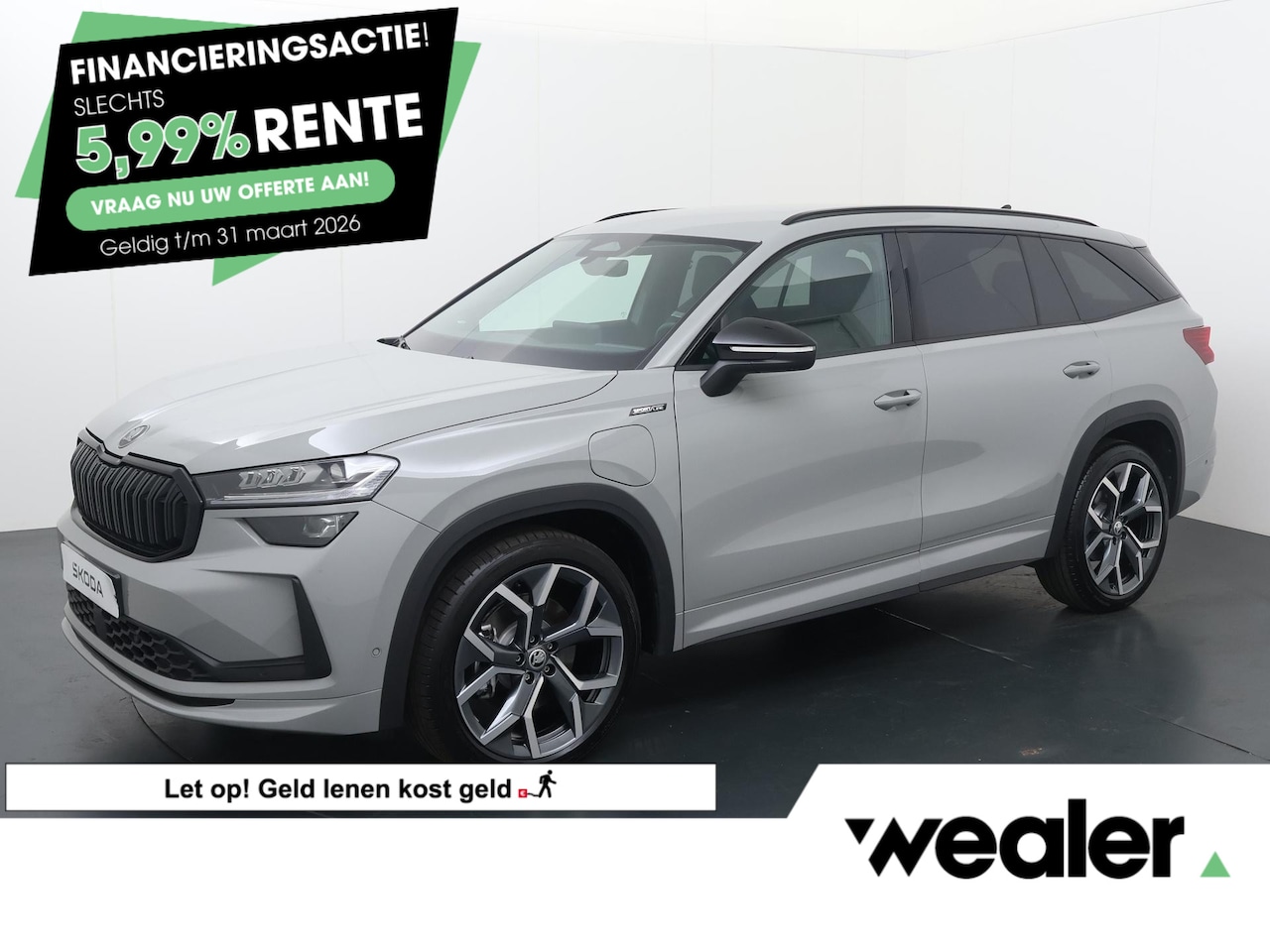 Skoda Kodiaq - 1.5 TSI PHEV Sportline Business | 204 PK | SoH 96% | Automaat | Trekhaak | 360 graden Top - AutoWereld.nl