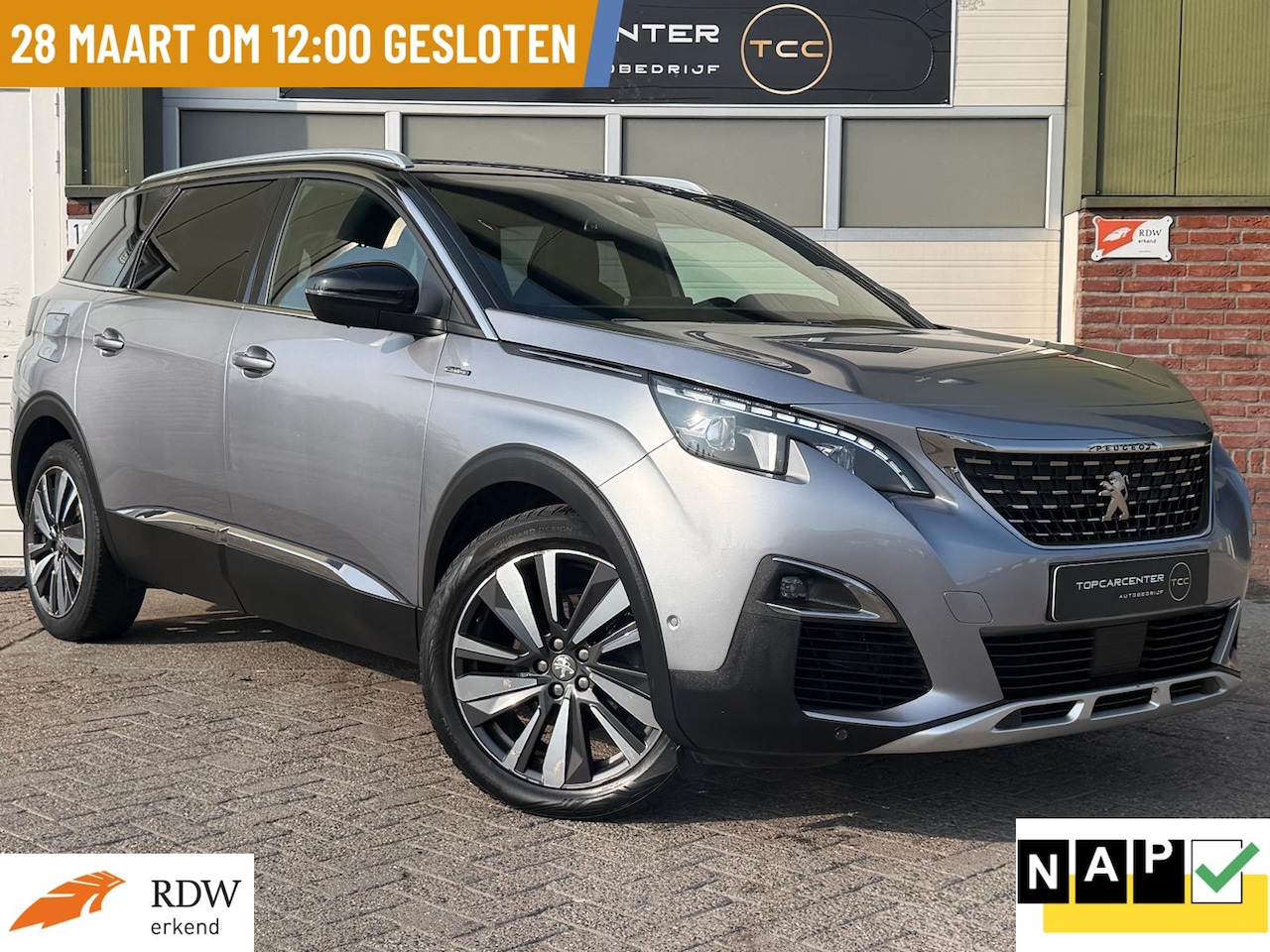 Peugeot 5008 - 1.2 GT-Line/OPENDAK/KEYLESS/PARKS/CARPLAY/NAP - AutoWereld.nl