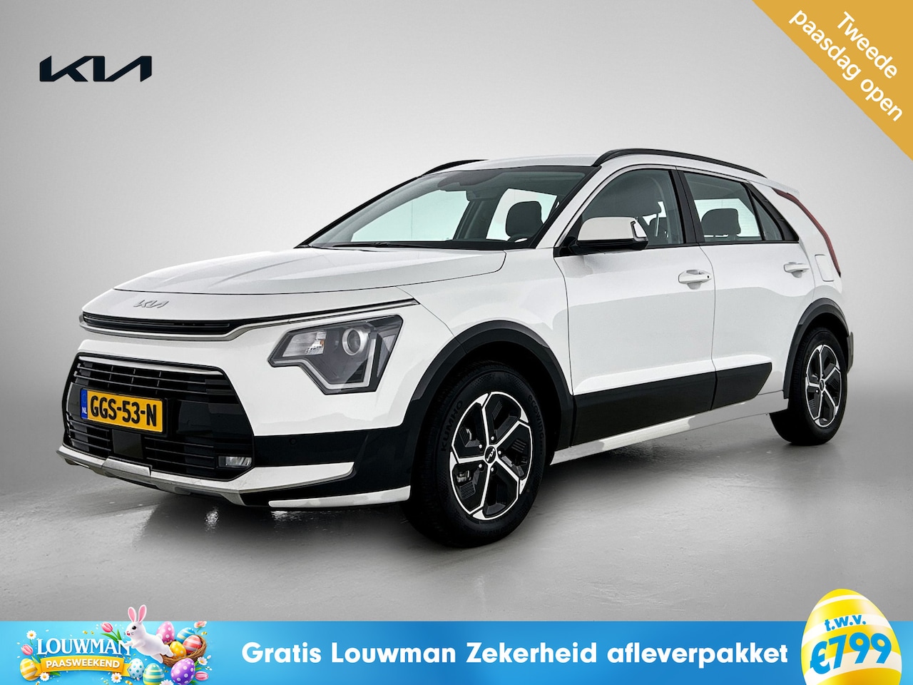 Kia Niro - 1.6 GDi Hybrid DynamicLine BTW | NAP | Half Eco-Leder Kia-paasweekend - AutoWereld.nl