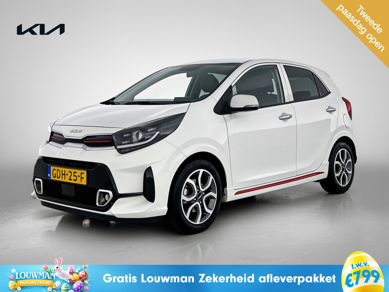 Kia Picanto - 1.0 DPi GT-Line Schuifkantel-dak | Navigatie | Stoelverwarming | Stuurverwarming Kia-paasw - AutoWereld.nl