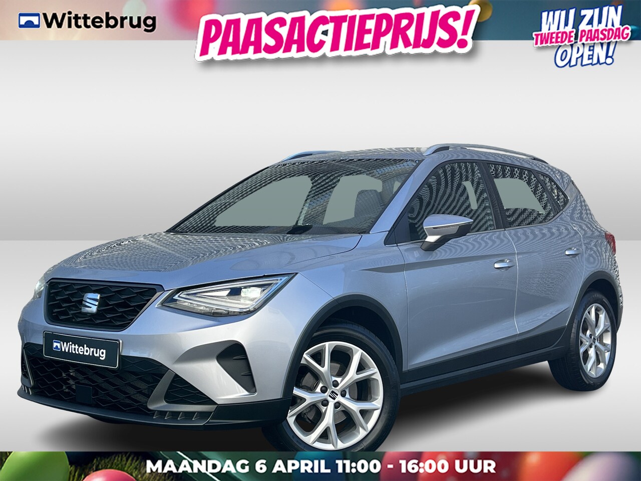 SEAT Arona - 1.0 TSI 110PK FR / Full-LED / Digitale Cockpit / Parkeersensoren Achter / App-Connect / Na - AutoWereld.nl