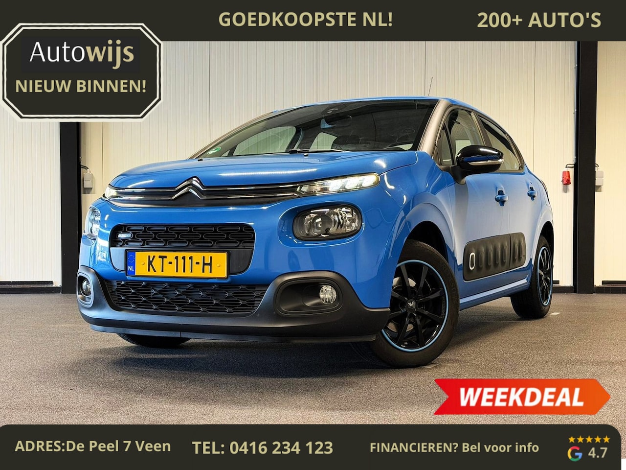 Citroën C3 - 1.2 PureTech Feel 105g|NL AUTO|NAVI|PDC|76DKM| - AutoWereld.nl