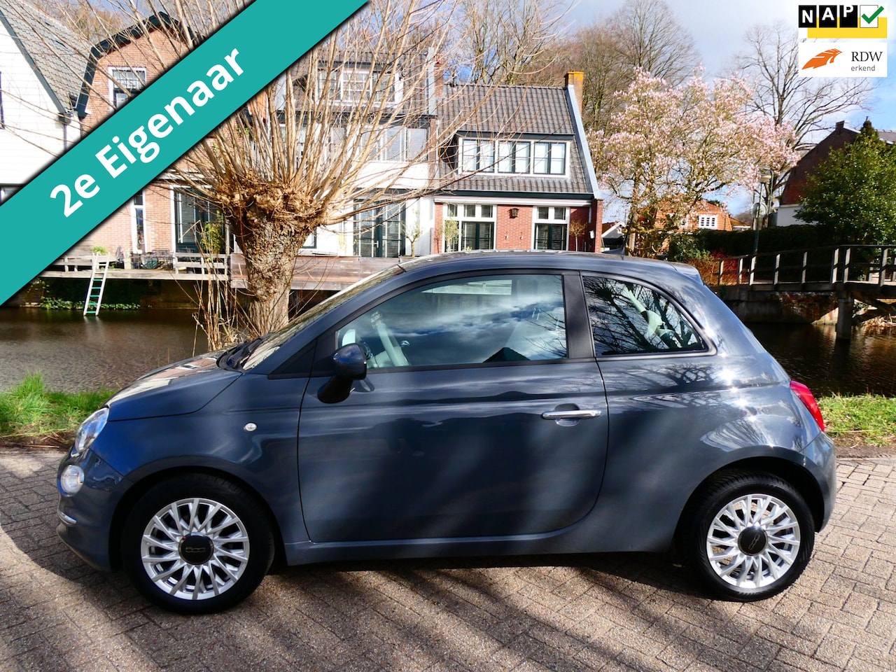 Fiat 500 - 1.0 Hybrid Lounge 2e eig. 83.000km Airco Carplay Cruise Zuinig - AutoWereld.nl