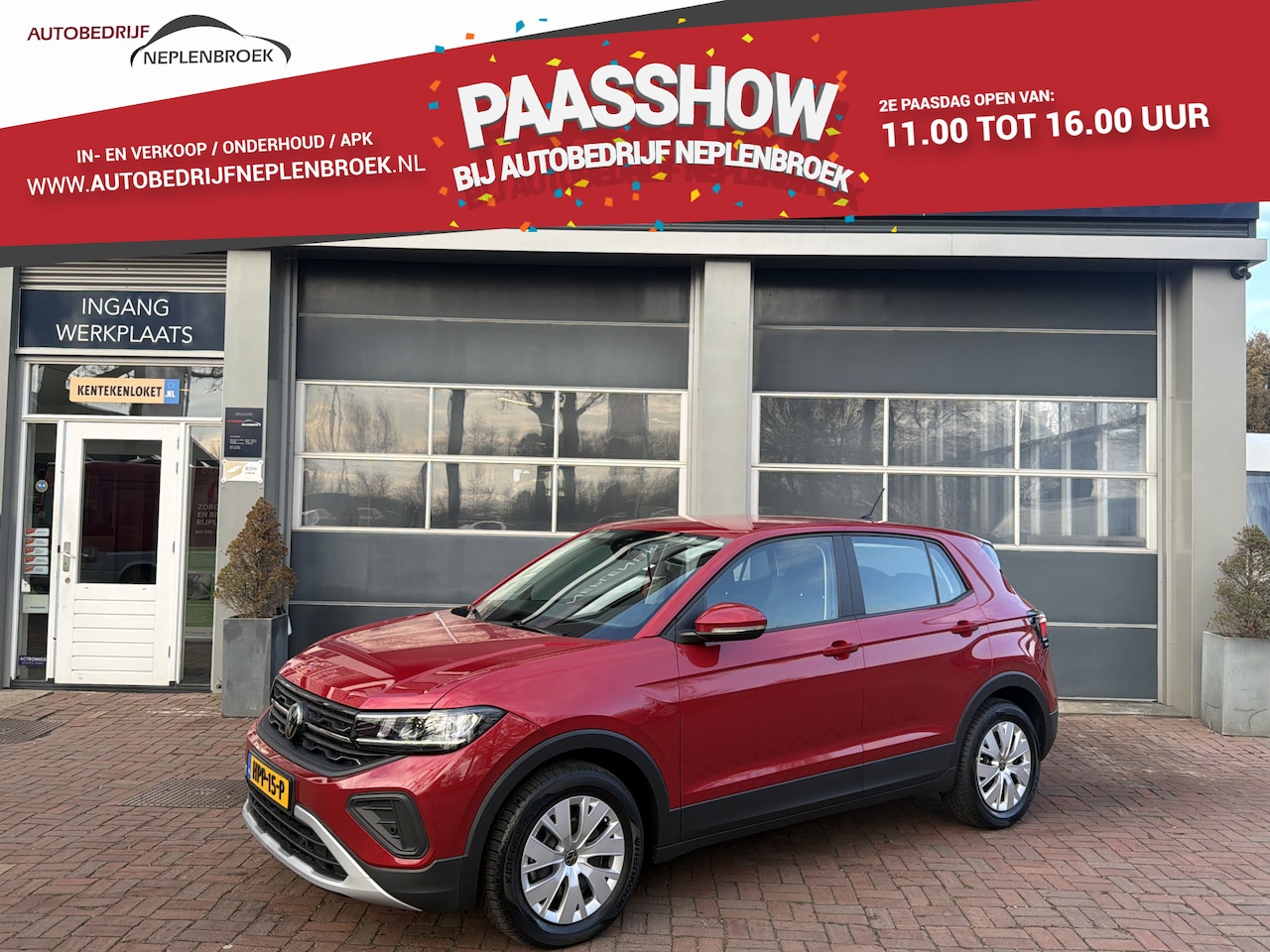 Volkswagen T-Cross - 1.0 TSI 95pk 2024 Rood 410 KM NIEUW !! - AutoWereld.nl