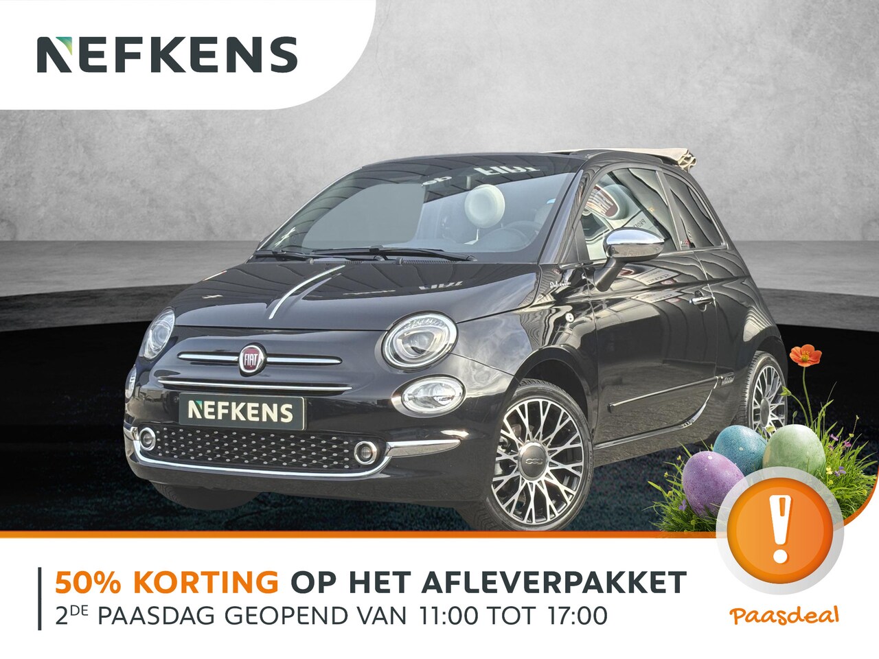 Fiat 500 C - 1.0 Hybrid Dolcevita Cabrio | 16'' LM velgen | Trekhaak | Apple CarPlay & Android Auto - AutoWereld.nl