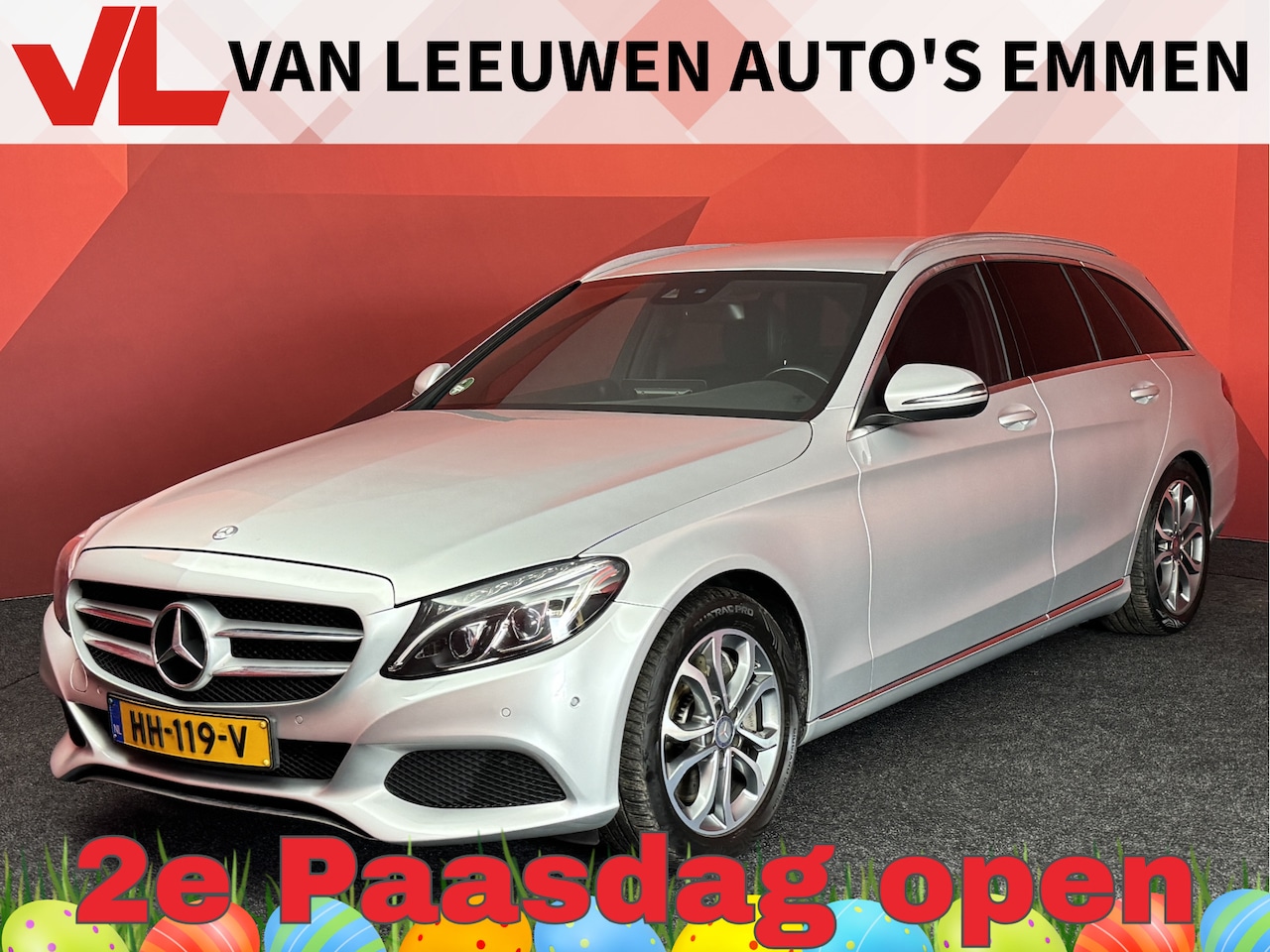 Mercedes-Benz C-klasse Estate - 350 e Lease Edition | Burmester | Leder | Camera - AutoWereld.nl