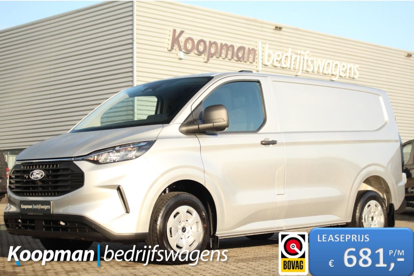 Ford Transit Custom - E-Transit 320 L1H1 Trend | 65kWh | 160kW/218pk | Trekgewicht 2300kg | Camera | Carplay/And - AutoWereld.nl