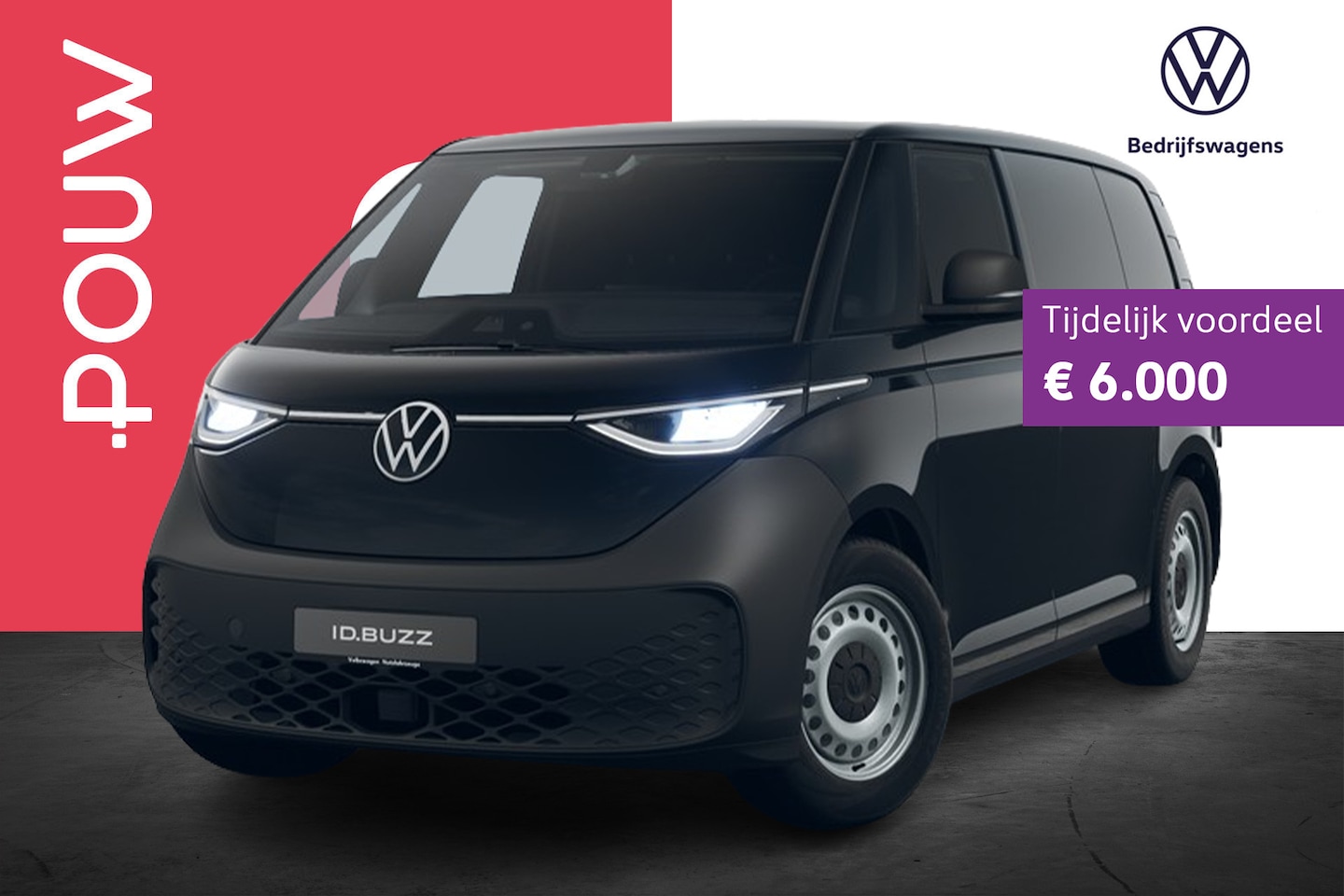 Volkswagen ID. Buzz Cargo - 286pk Economy Business 79 kWh | Achteruitrijcamera | Trekhaak - AutoWereld.nl