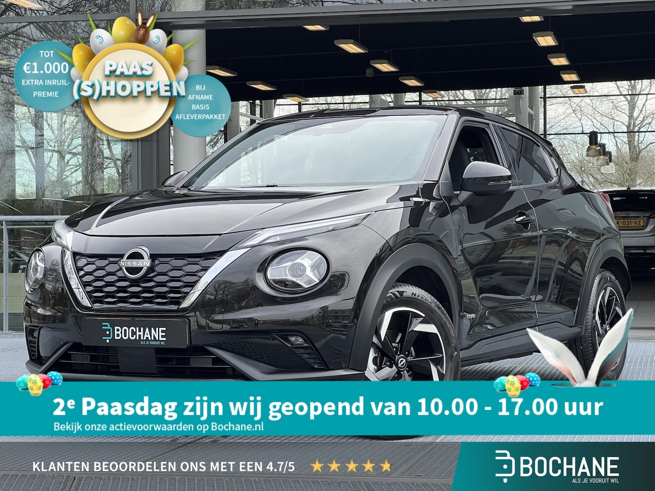 Nissan Juke - 1.6 Hybrid Business Design Automaat 143PK | Navigatie | Stoel- en stuurverwarming | Achter - AutoWereld.nl