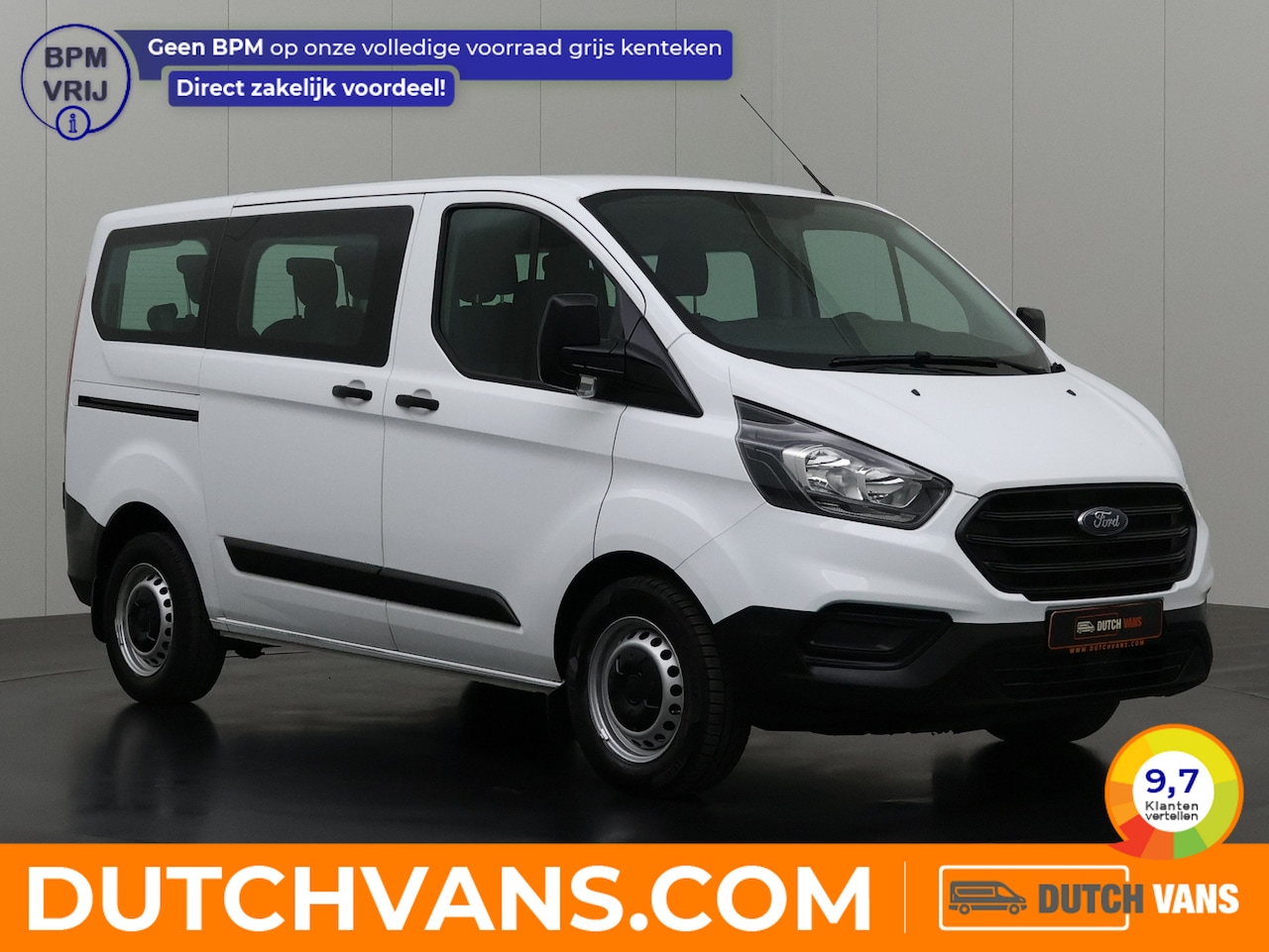 Ford Transit Custom - 2.0TDCI 9-Persoons | Kombi | Personenbus | € 19965,-- incl BTW | Airco - AutoWereld.nl