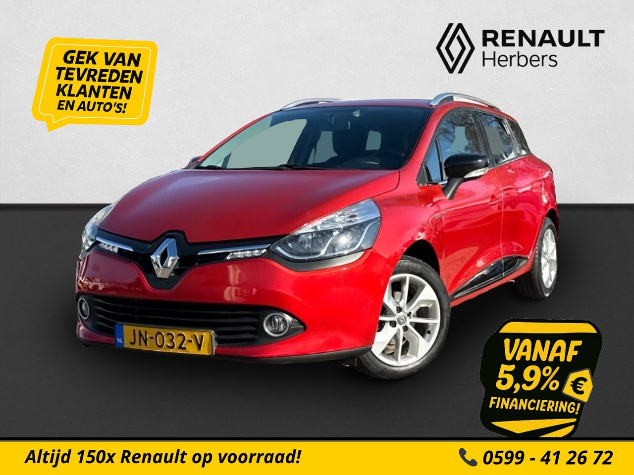 Renault Clio Estate - 0.9 TCe Limited CRUISE / PDC ACHTER / NAVI - AutoWereld.nl