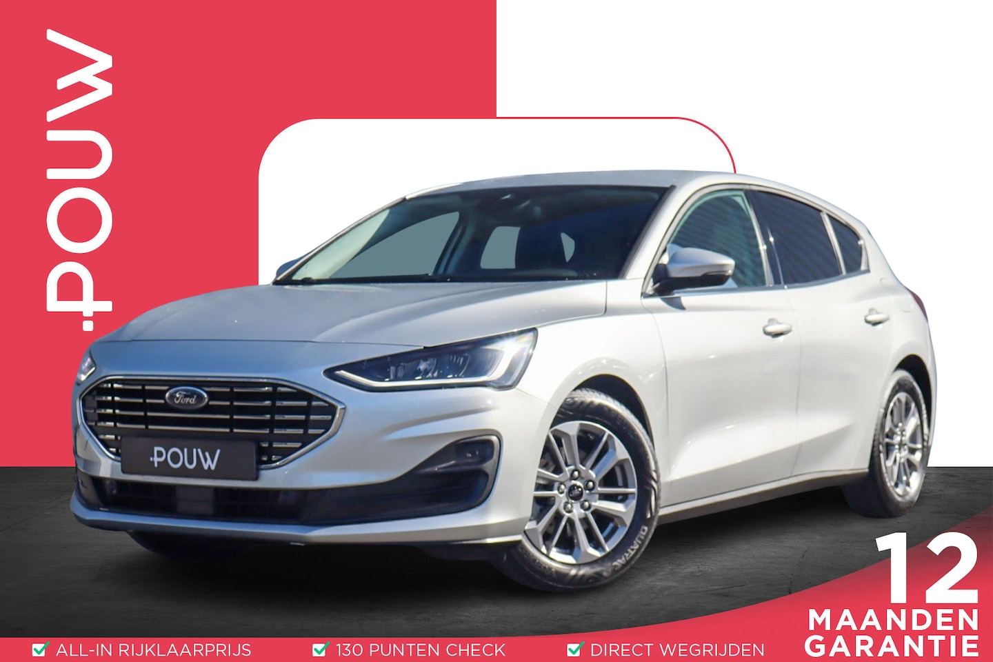 Ford Focus - 1.0 EcoBoost 125pk Hybrid Titanium | Navigatie | Apple Carplay/Android Auto - AutoWereld.nl