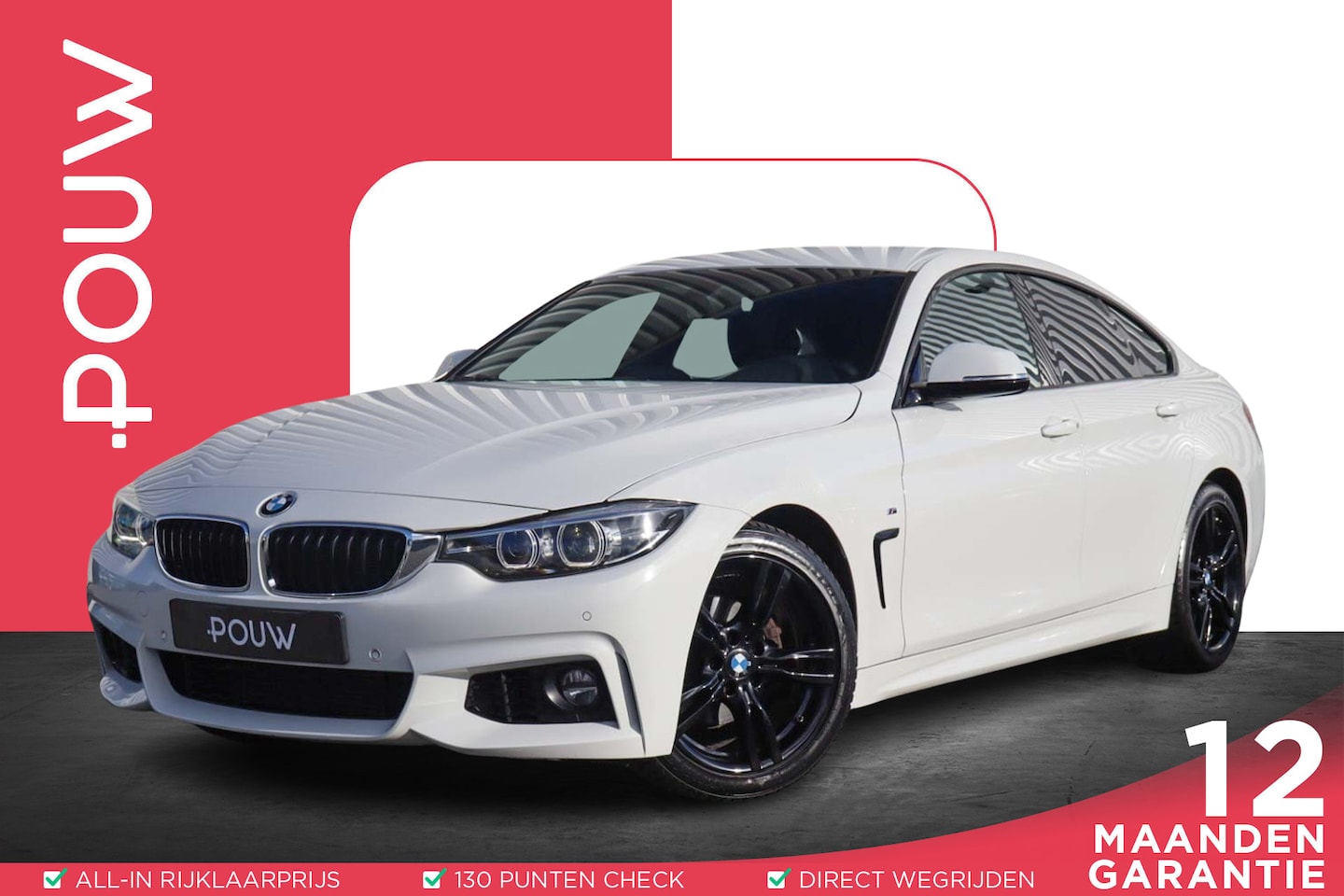 BMW 4-serie Gran Coupé - 418i 136pk AUT High Executive | M Sport | Leder | 18" Velgen - AutoWereld.nl