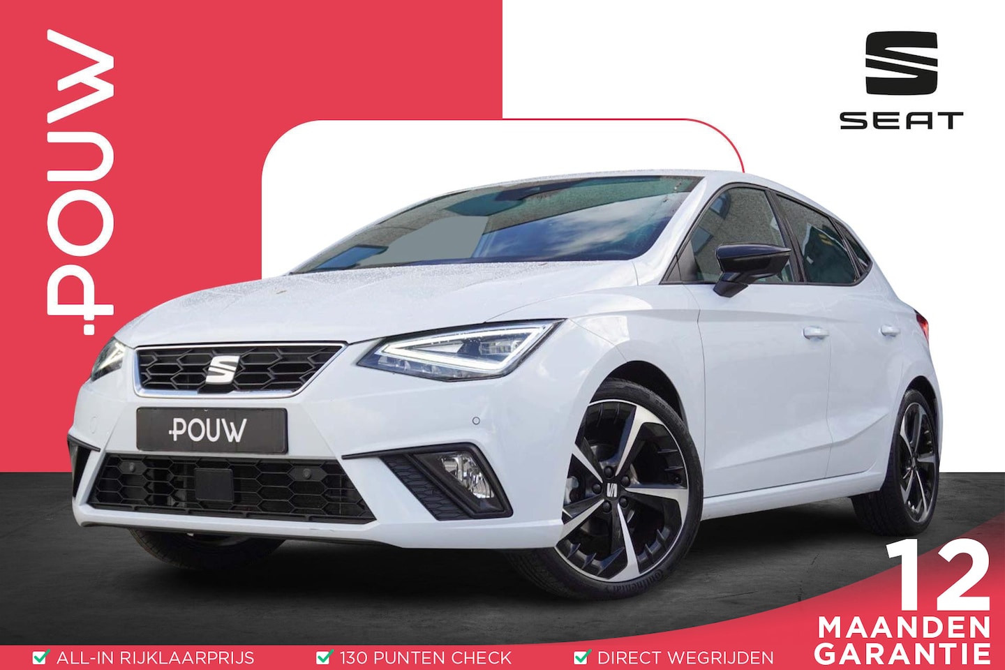 SEAT Ibiza - 1.0 EcoTSI 95pk FR | Full Link | Climate Control | Full LED | 18" Velgen - AutoWereld.nl