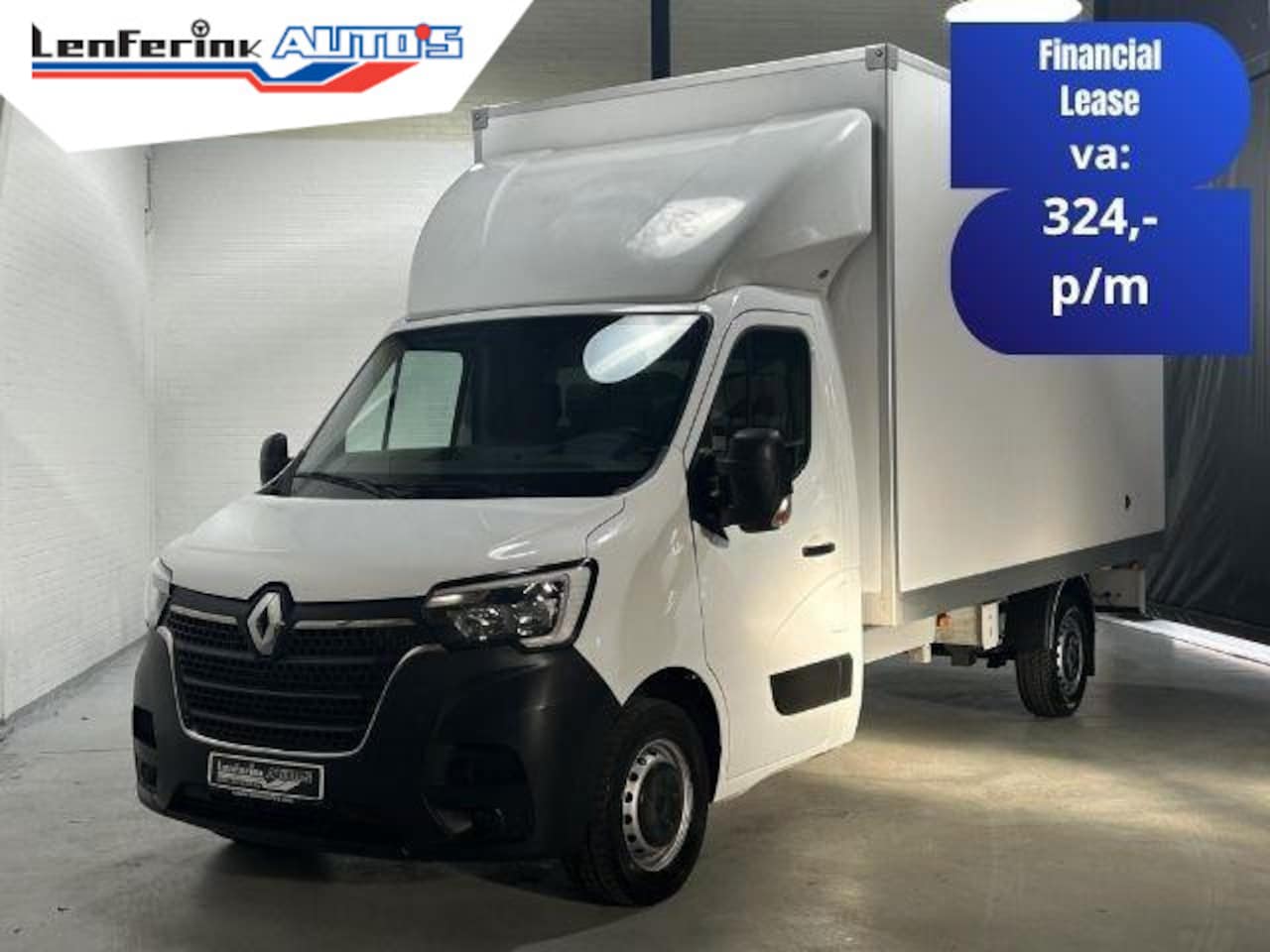 Renault Master - 2.3 DCi 165 pk Bakwagen met Deuren / Zijdeur Airco, Camera, LxBxH 415x204x230 cm, 19,5m3, - AutoWereld.nl