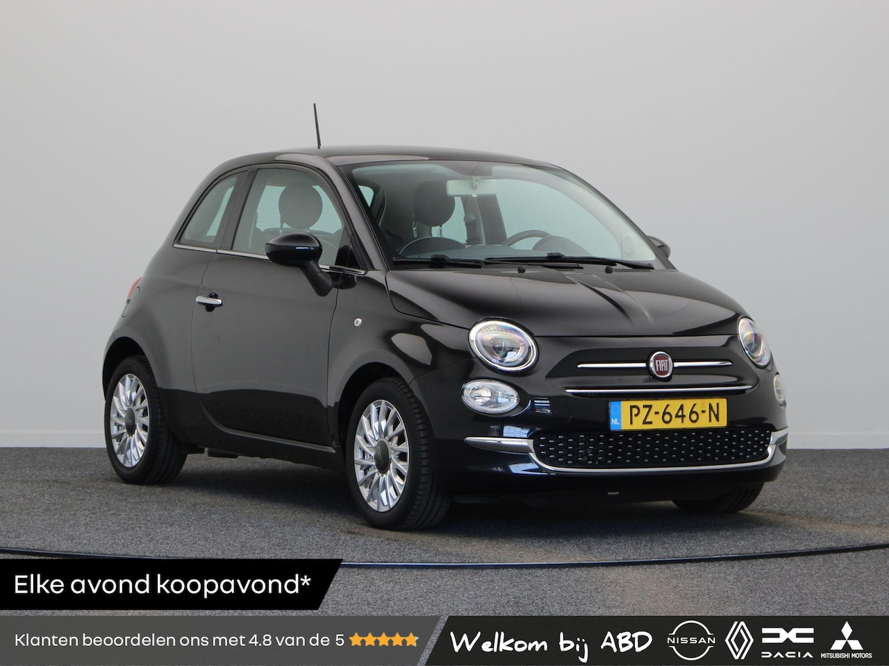 Fiat 500 - 0.9 TwinAir Turbo Lounge | Airco | Panoramadak | Cruise Control | - AutoWereld.nl
