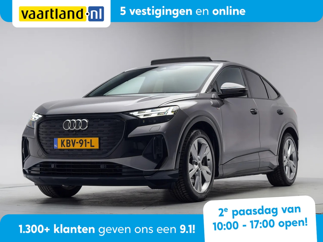 Audi Q4 Sportback e-tron - 40 S Line Launch edition 82 kWh 3-fase [ Panorama Leder Head-up Stoleverwarming ] - AutoWereld.nl