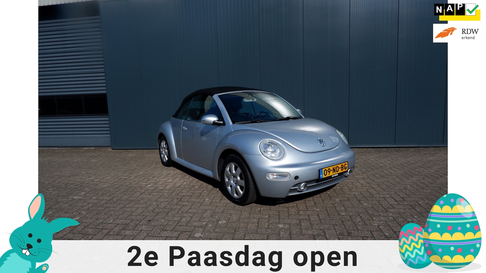 Volkswagen New Beetle Cabriolet - 2.0 NAP Pas , APK 22-03-2027 . - AutoWereld.nl