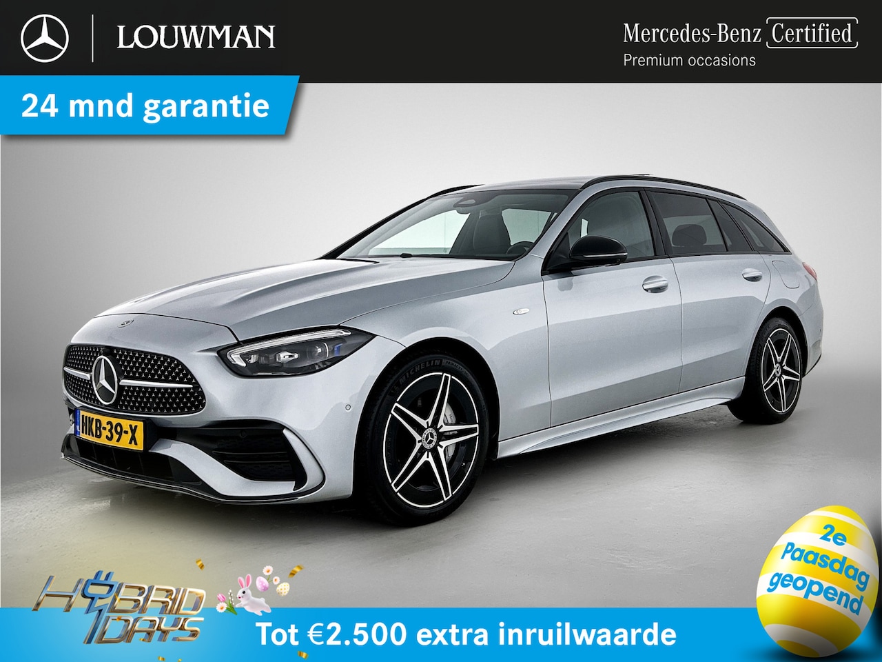 Mercedes-Benz C-klasse Estate - 300 e AMG Nightpakket | Panoramadak | Distronic | Burmester® | 360°-camera | Alarm | Head - AutoWereld.nl