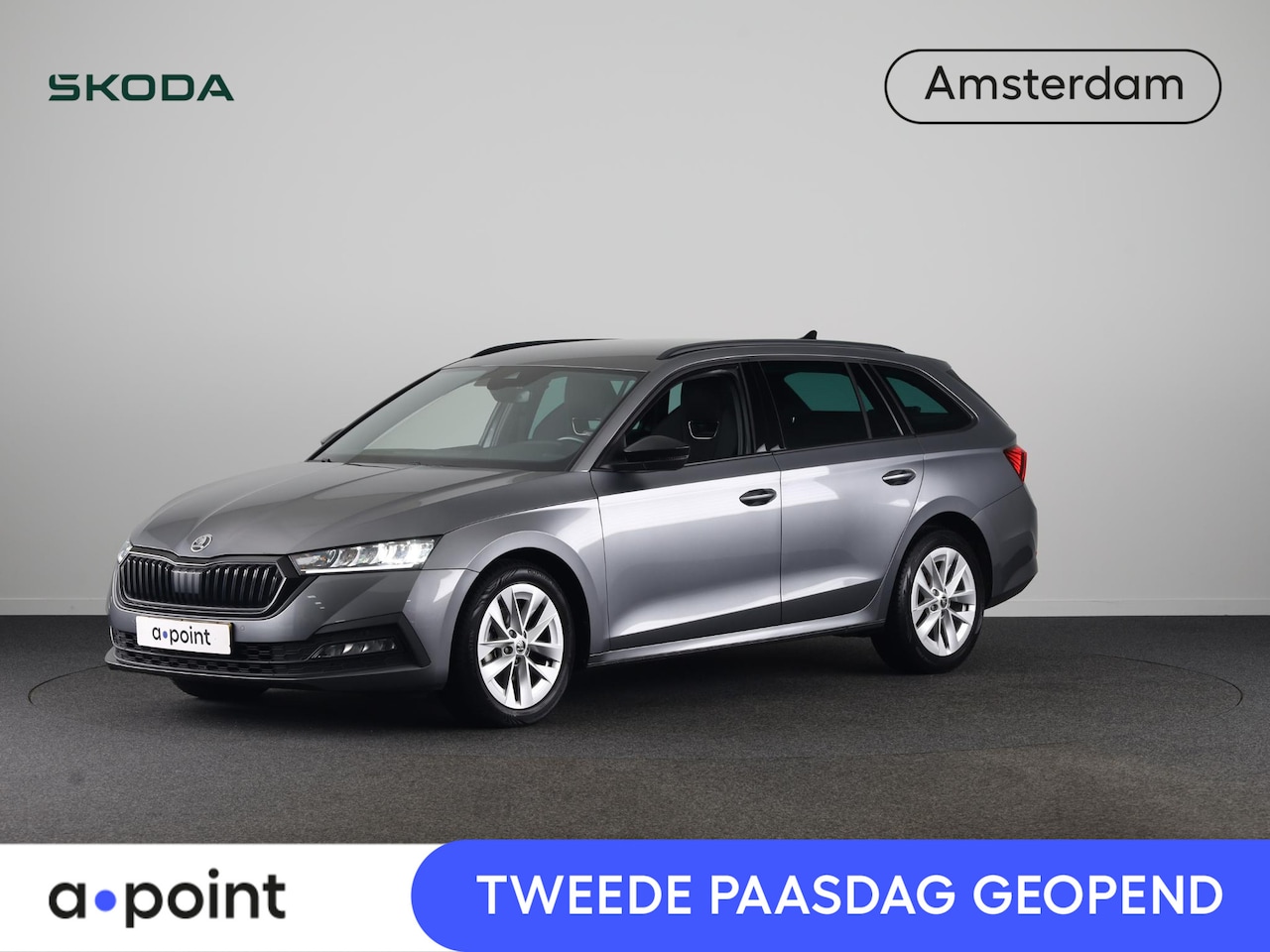 Skoda Octavia Combi - 1.5 e-TSI Sport Business 150pk DSG | Parkeersensoren voor en achter | Navigatie | Sportsto - AutoWereld.nl