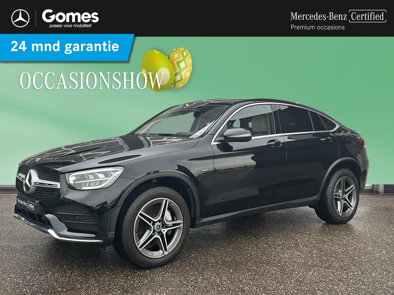 Mercedes-Benz GLC-klasse Coupé - 300e 4MATIC AMG | Beige Leder | Trekhaak | Burmester Sound | DAB Tuner | LED verlichting | - AutoWereld.nl