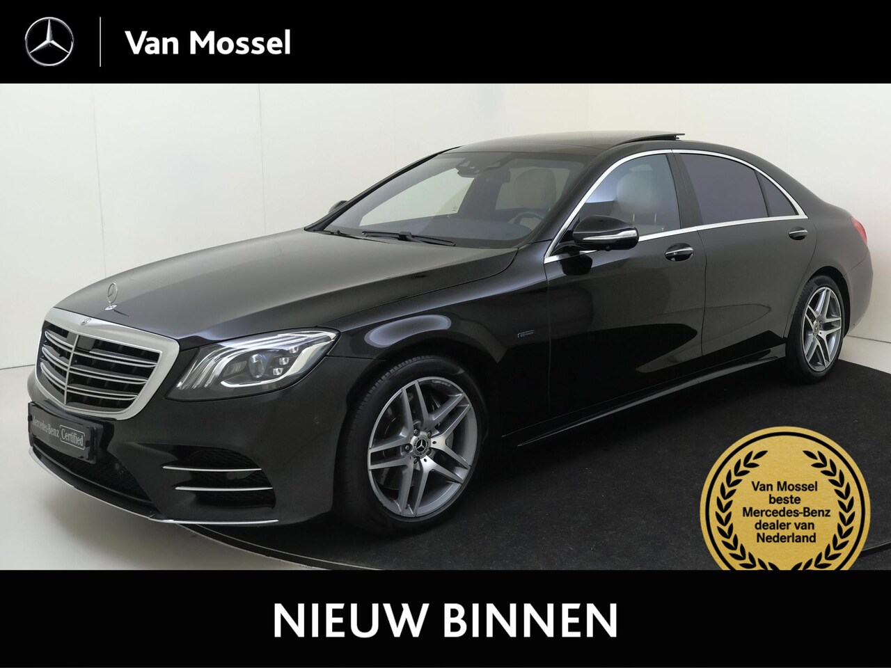 Mercedes-Benz S-klasse - 560 e Lang Premium Plus /Panoramadak /Chauffeur pakket /Massage stoelen /Burmester /360 Ca - AutoWereld.nl
