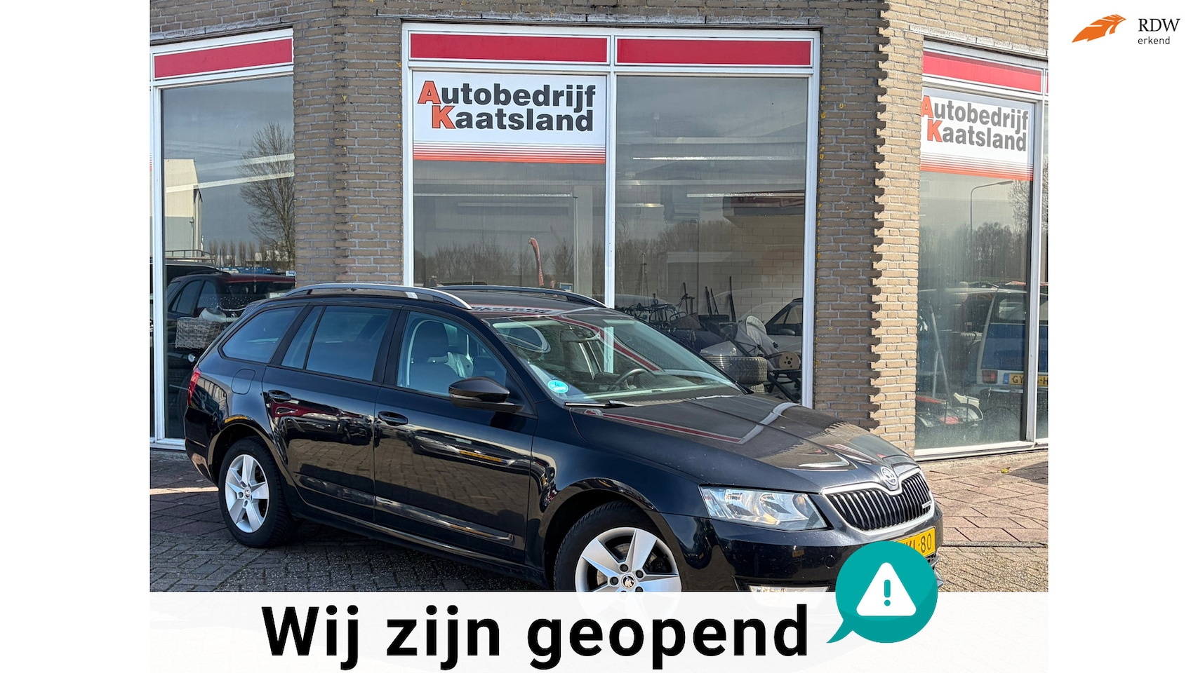 Skoda Octavia Combi - 1.6 TDI Greenline Businessline - Navi - Stoelverw. - Trekhaak - Clima - 2014 - AutoWereld.nl