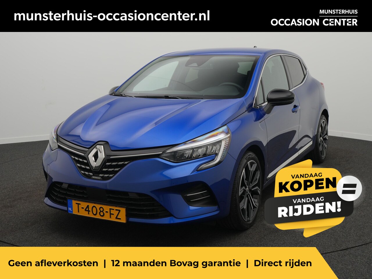 Renault Clio - TCe 90 Techno - RIJKLAARPRIJS - 1e Eigenaar - 17 inch velgen - Lage kilometerstand - Achte - AutoWereld.nl