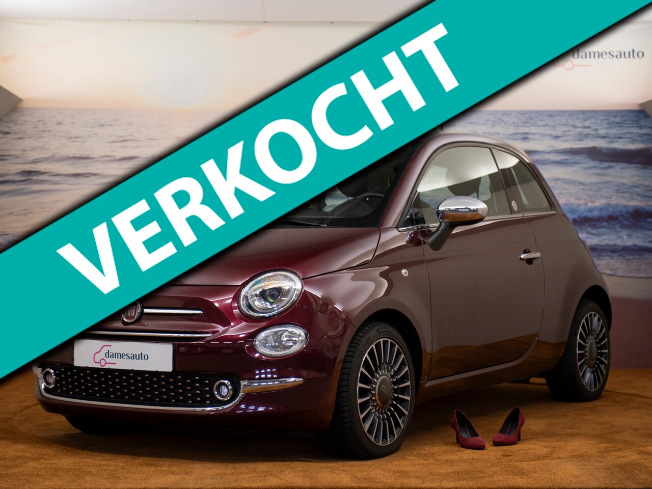 Fiat 500 - 0.9 TwinAir Turbo Collezione Mirror, NAP, leer, pano, cruise, garantie - AutoWereld.nl