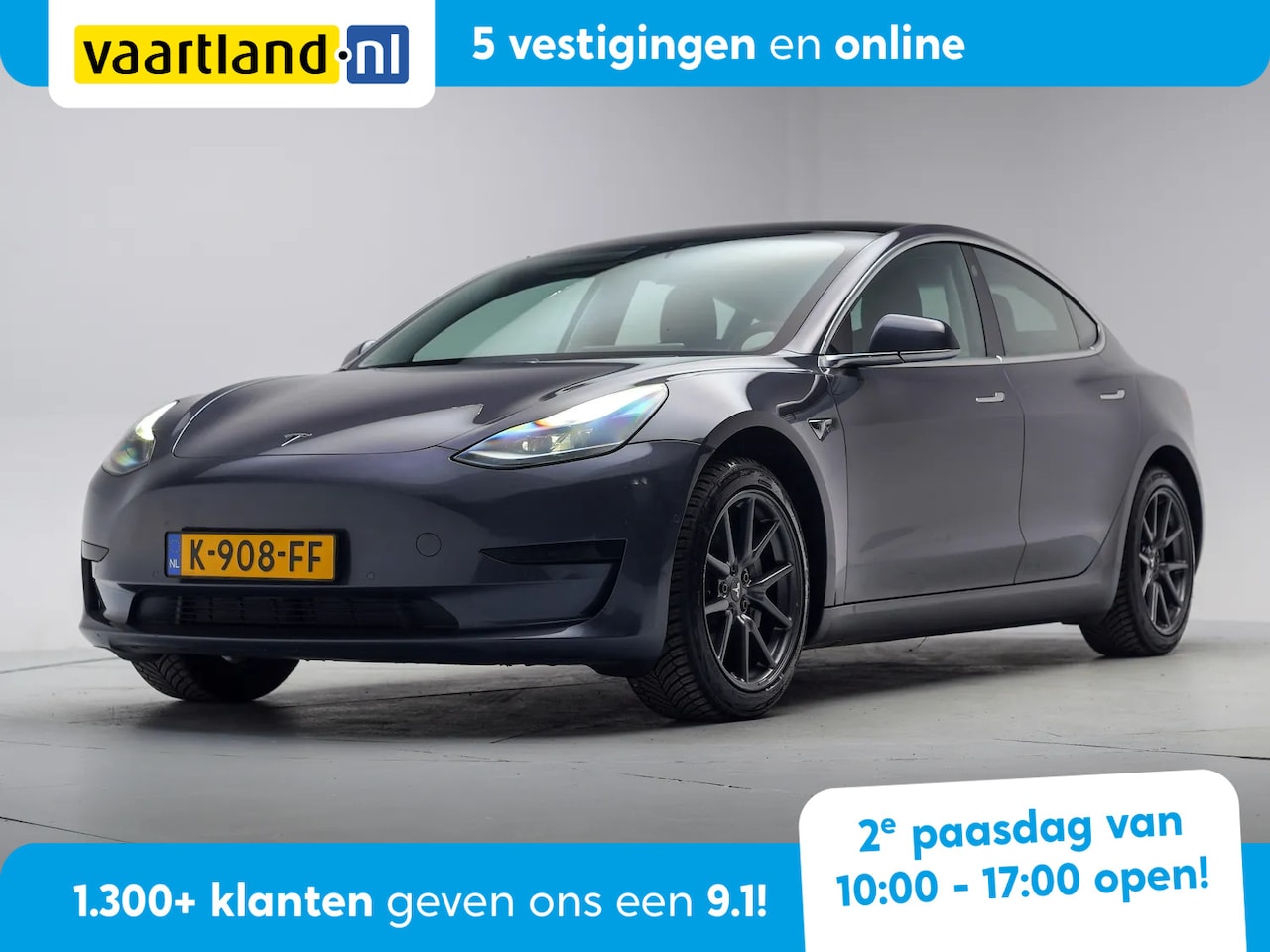 Tesla Model 3 - Stnd.RWD Plus 60 kWh Aut.[ pano Trekhaak Leder Stoelverwarming Cruise Control] - AutoWereld.nl