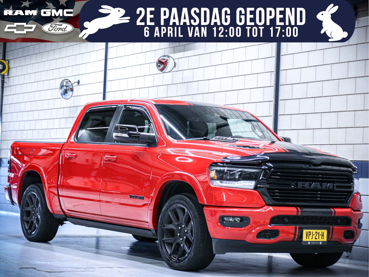 Dodge Ram 1500 - Laramie Night Rambox + MWK | 5.7L HEMI V8 400PK - AutoWereld.nl