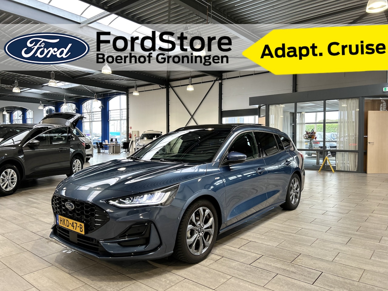 Ford Focus Wagon - EcoBoost Hybrid 155PK ST Line | AUTOMAAT I PANO I TREKHAAK I ADAPT CRUISE I 1.500kg TREKGE - AutoWereld.nl