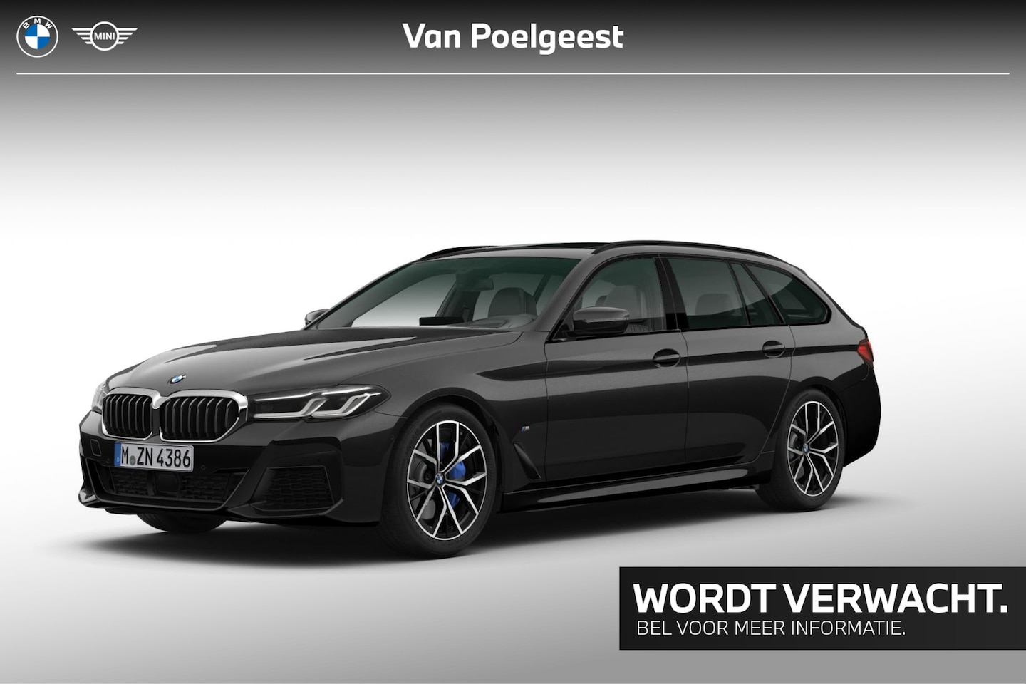 BMW 5-serie Touring - 540i xDrive M-Sport / Trekhaak Electrisch / Glazen dak / Lederen Dashboard / Driving Assis - AutoWereld.nl